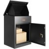 VEVOR Package Delivery Boxes for Outside, Extra Large Mailbox with Coded Lock, Galvanized Steel Wall Mounted Mailboxes 17.3"x13.8"x22.8"
