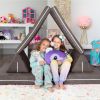 Jaxx Zipline Playscape - Imaginative Furniture Playset for Creative Kids, Charcoal