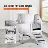 VEVOR 50" Pet Dog Bathing Station w/Stairs, Professional Stainless Steel Dog Grooming Tub w/ Soap Box, Faucet,Rich Accessory, Dog Bathtub for Large