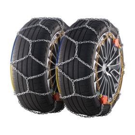 Wheel Accessories Auto Tightening Snow Chains for Home Car (Color: As pic show, Type: Style A)